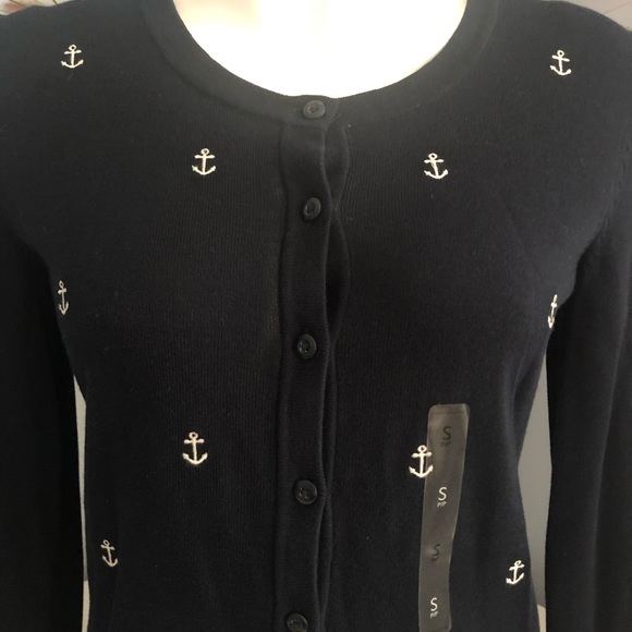 NWT Tommy Hilfiger Navy Blue Nautical Sweater S - Picture 2 of 6